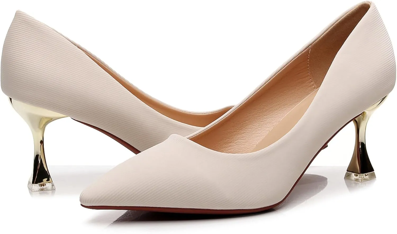 VenusCelia Women's Golden-Sun Pump Stiletto Heel Shoe
