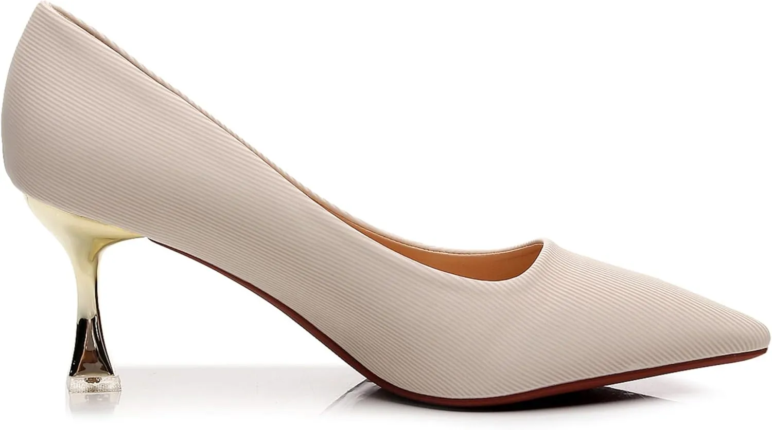 VenusCelia Women's Golden-Sun Pump Stiletto Heel Shoe