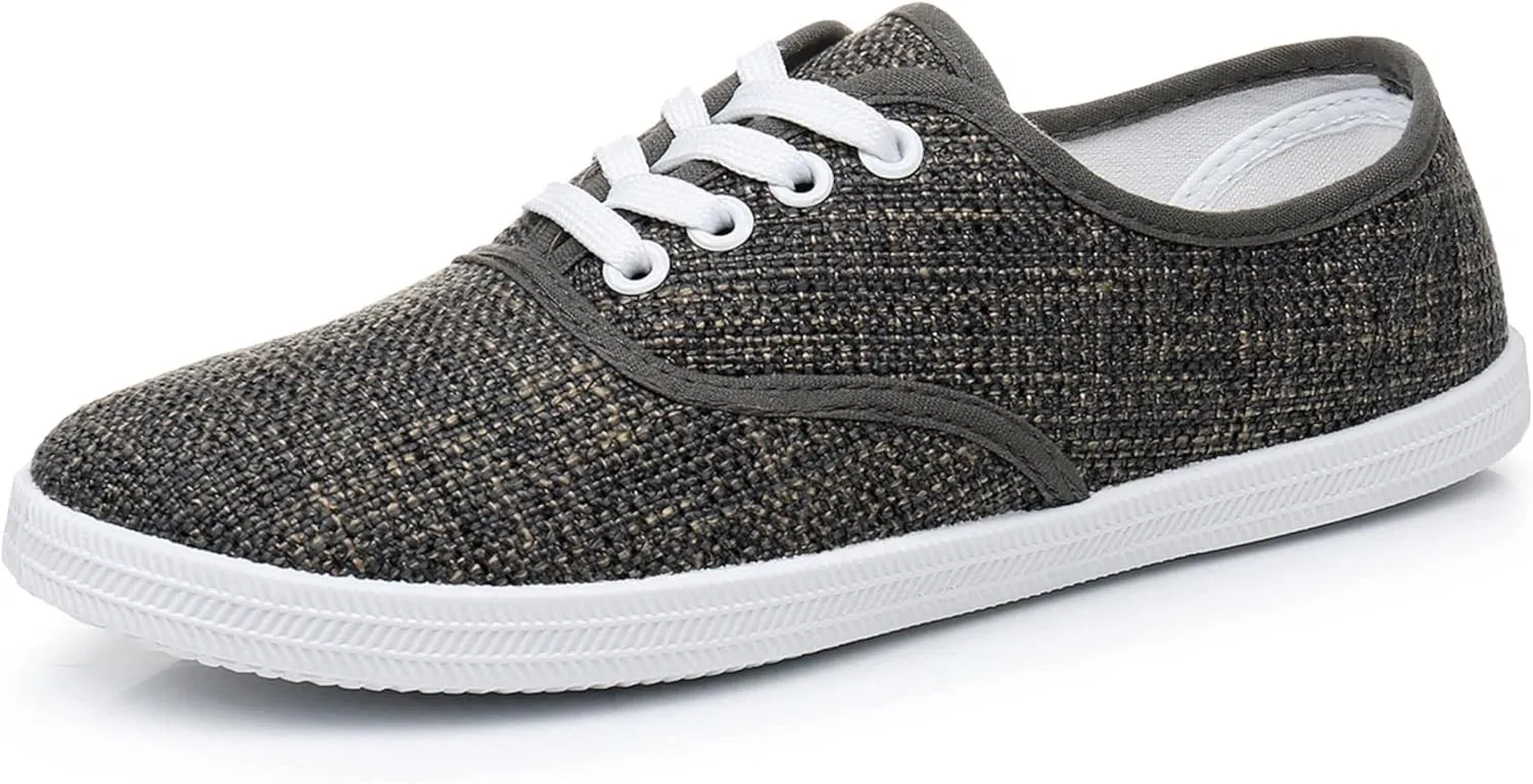 VenusCelia Women's Rainbow Lace Up Sneaker Shoes