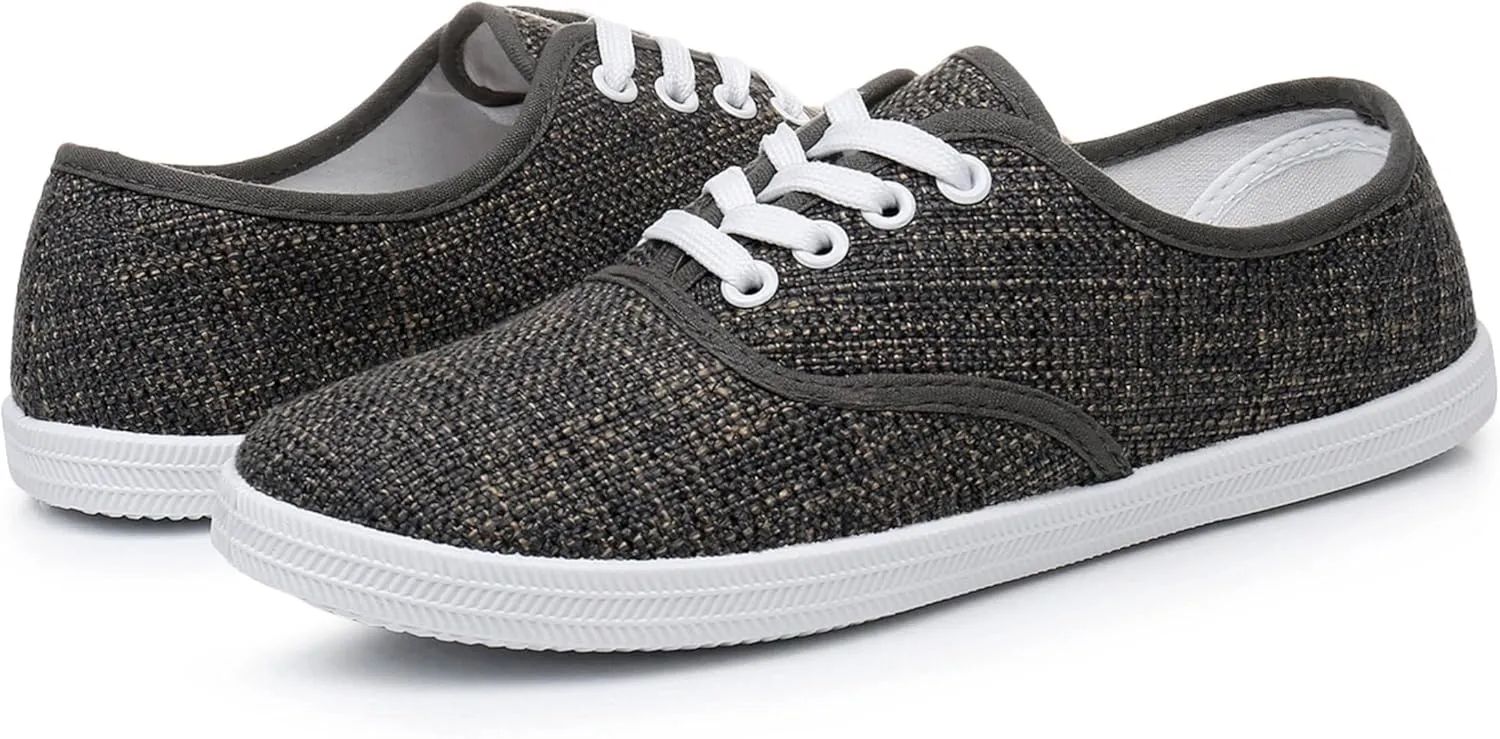 VenusCelia Women's Rainbow Lace Up Sneaker Shoes