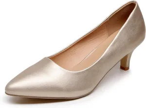 VenusCelia Women's Rokoko Pump Kitten Heel Shoe