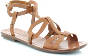 Via Spiga Women's Donnie Flat Sandal, Tan, 5.5 M US