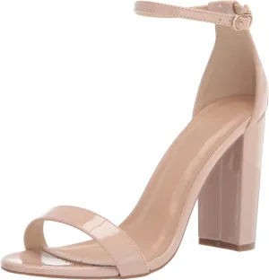 Wild Diva Women's High Chunky Block Heel Pump Dress Heeled Sandals