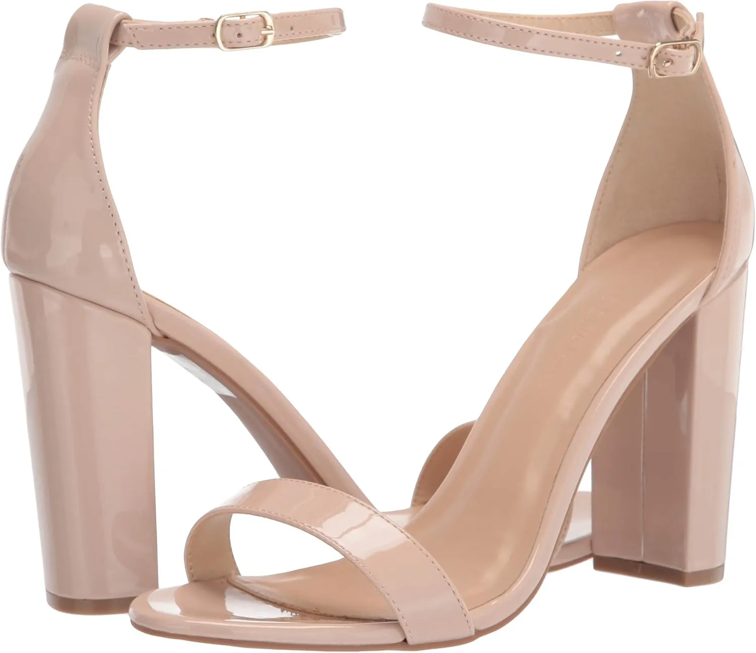 Wild Diva Women's High Chunky Block Heel Pump Dress Heeled Sandals