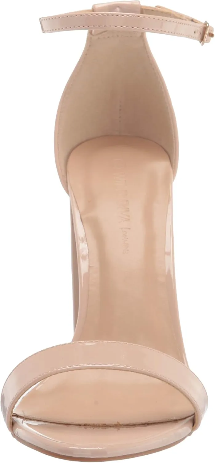 Wild Diva Women's High Chunky Block Heel Pump Dress Heeled Sandals