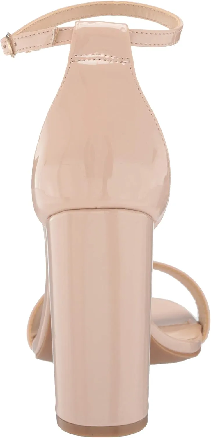 Wild Diva Women's High Chunky Block Heel Pump Dress Heeled Sandals