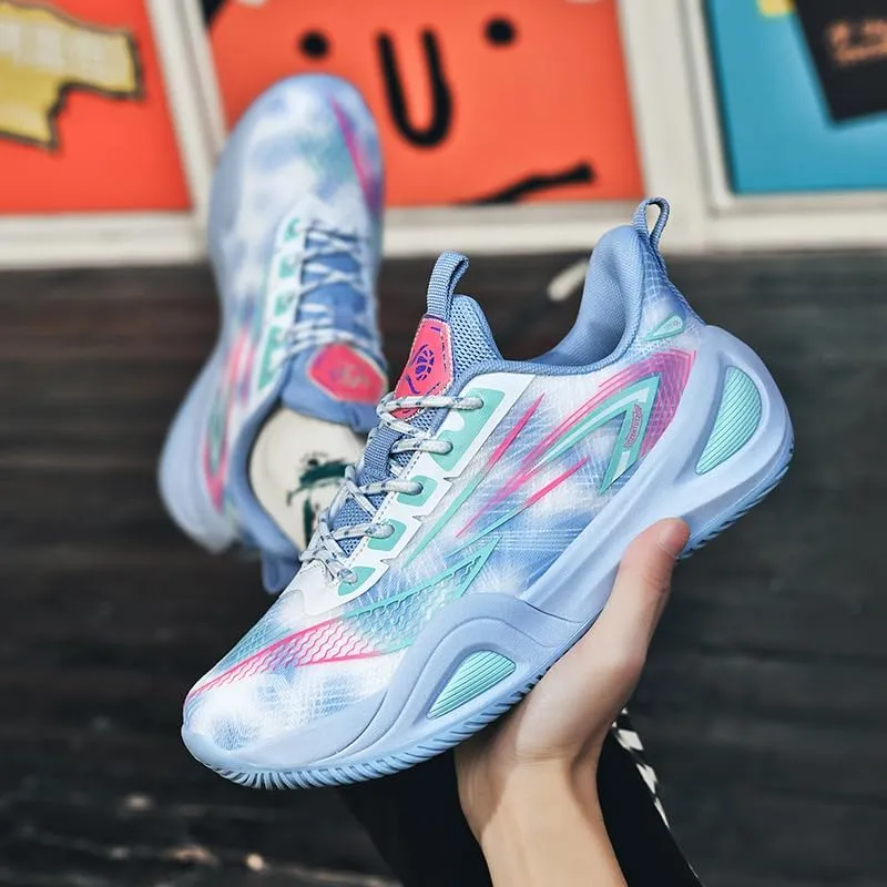 Women Mens Basketball Shoes Fashion Unisex Sport Shoes Breathable Non-Slip Outdoor Casual Lightweight Athletic Walking Running Sport Volleyball Shoes