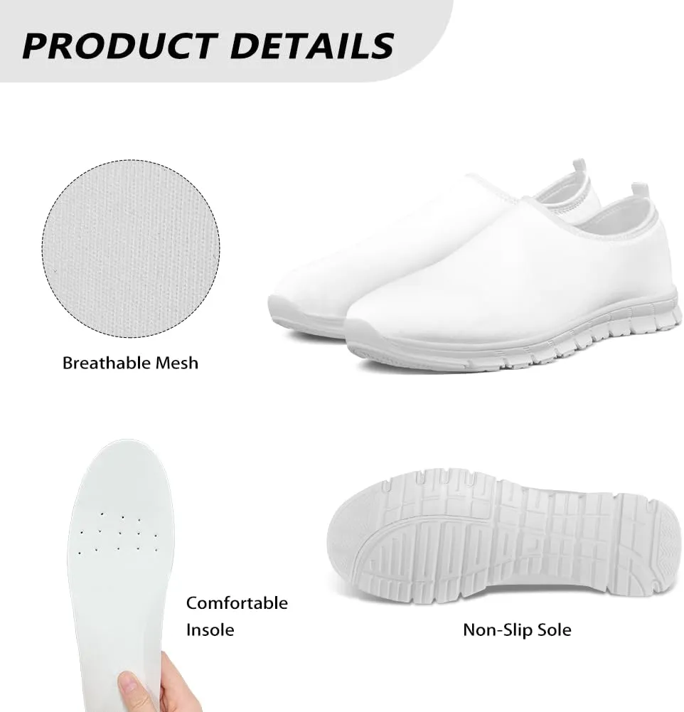 Women's Casual Walking Shoes Slip On Soft-Soled Loafers Lightweight Comfortable Low-Cut Athletic Running Sneakers