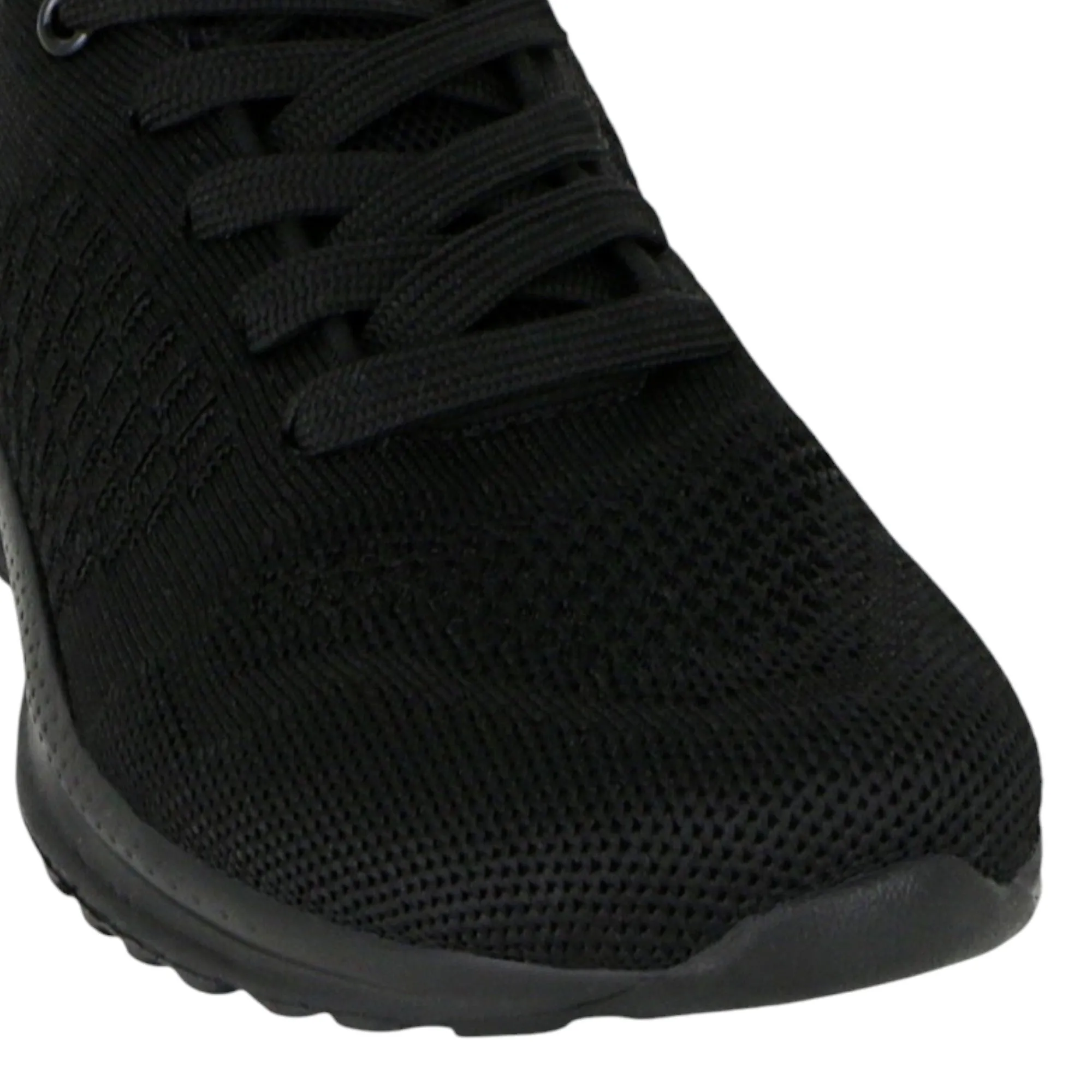 Womens Lightning Bolt Kirsty Black Sneakers Lace Up Shoes