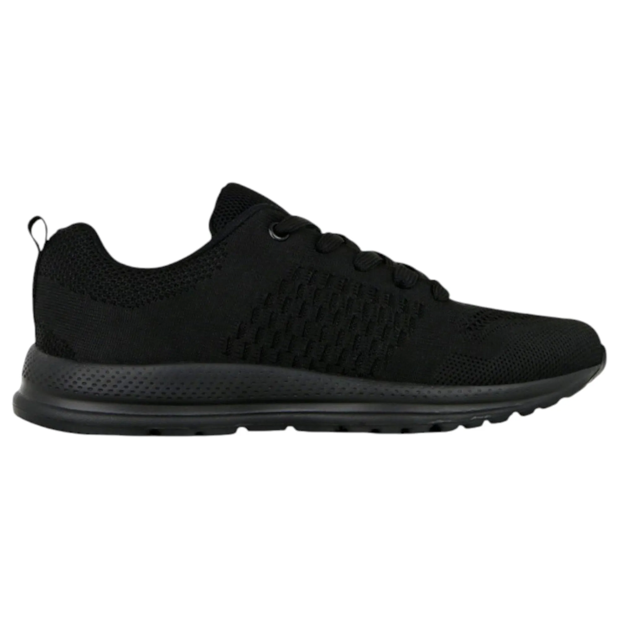 Womens Lightning Bolt Kirsty Black Sneakers Lace Up Shoes