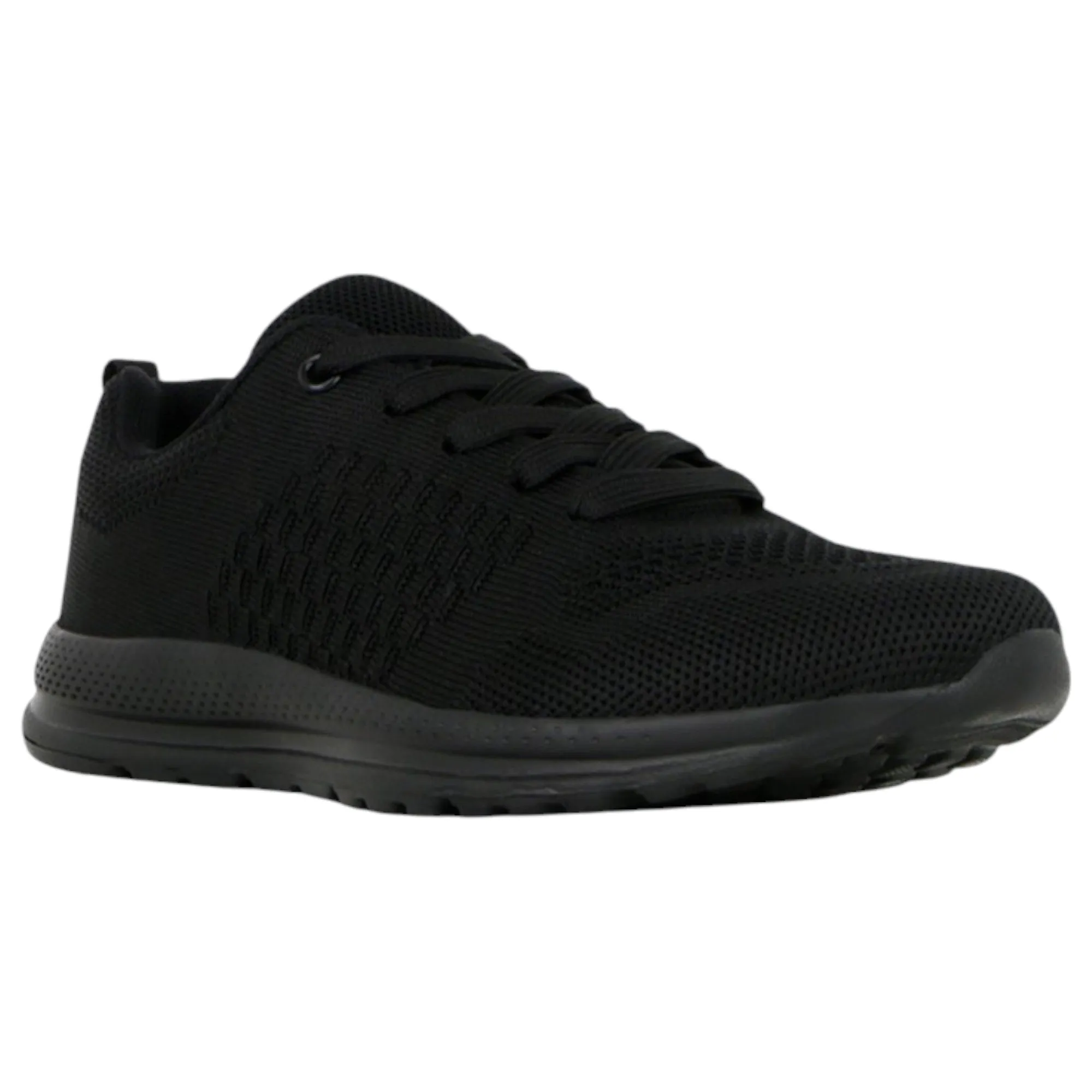 Womens Lightning Bolt Kirsty Black Sneakers Lace Up Shoes