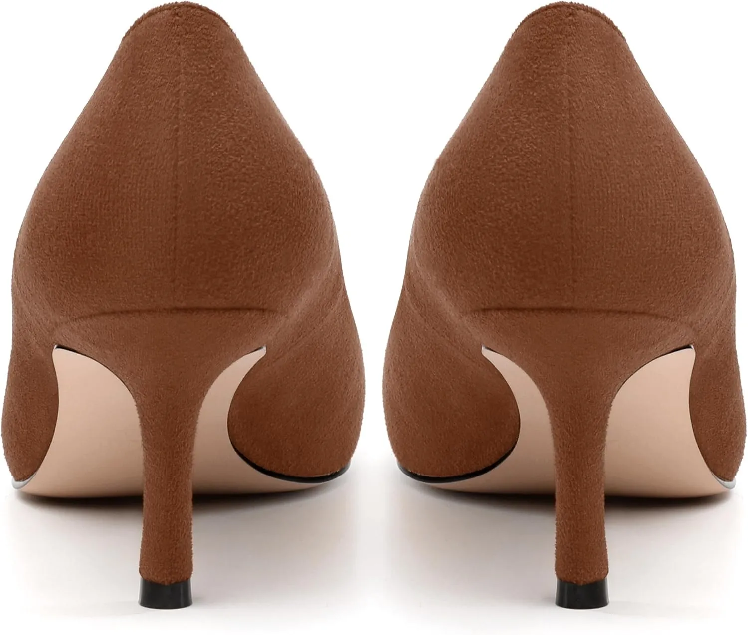 Women's Pumps, Pointed Closed Toe High Heels, Fashion Mid Heel Slip on Shoes for Women