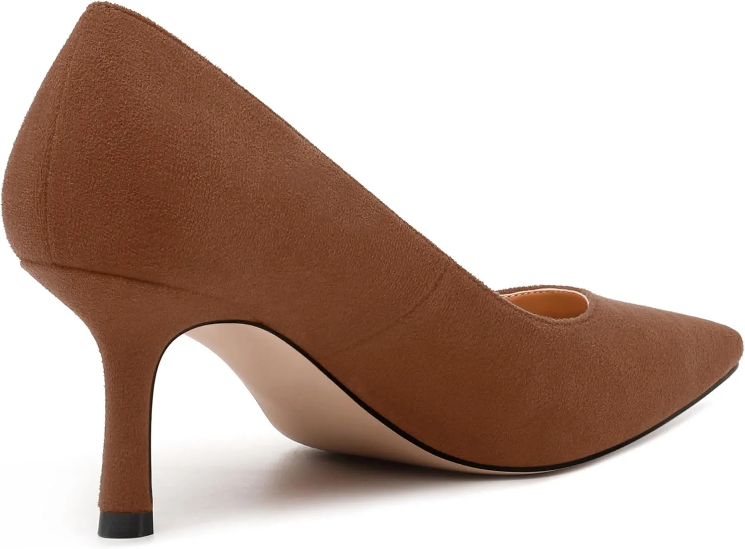 Women's Pumps, Pointed Closed Toe High Heels, Fashion Mid Heel Slip on Shoes for Women