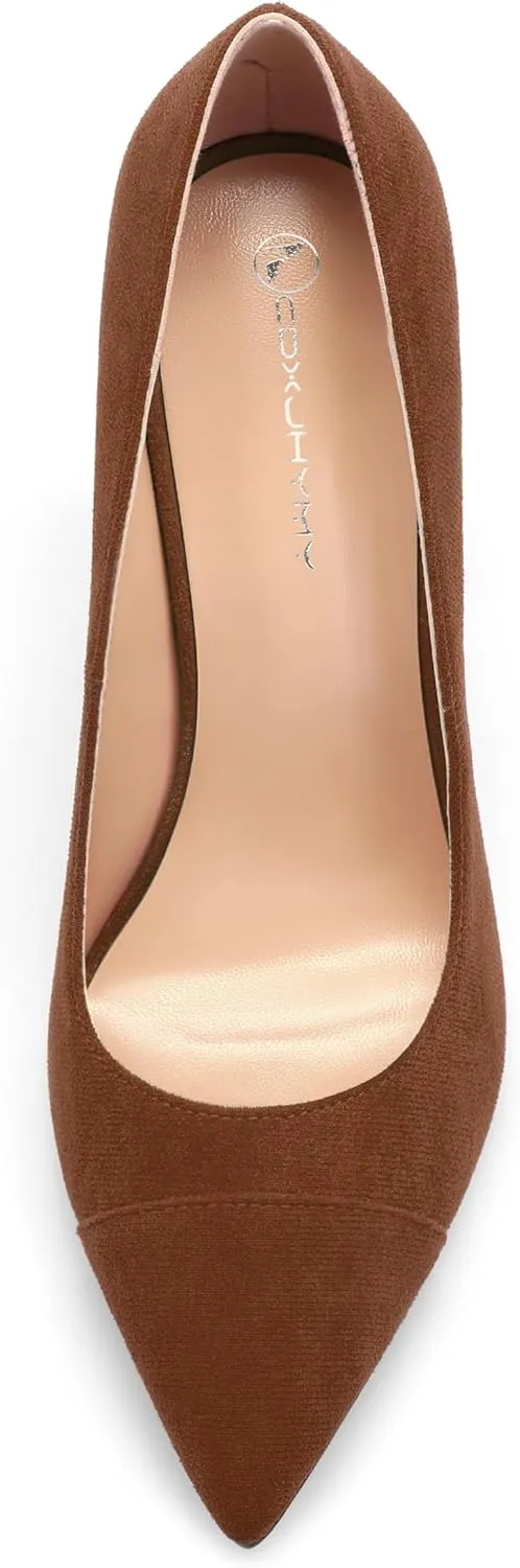 Women's Pumps, Pointed Toe High Heel Fashion Shoes for Women, Women Shoes for Workplace, Street and Banquet.3.9inches