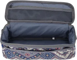ZJchao Camping Storage, Oxford Cloth with Large Capacity Camping Organizer Storage Bag for Outdoor (Blue Embroidery)